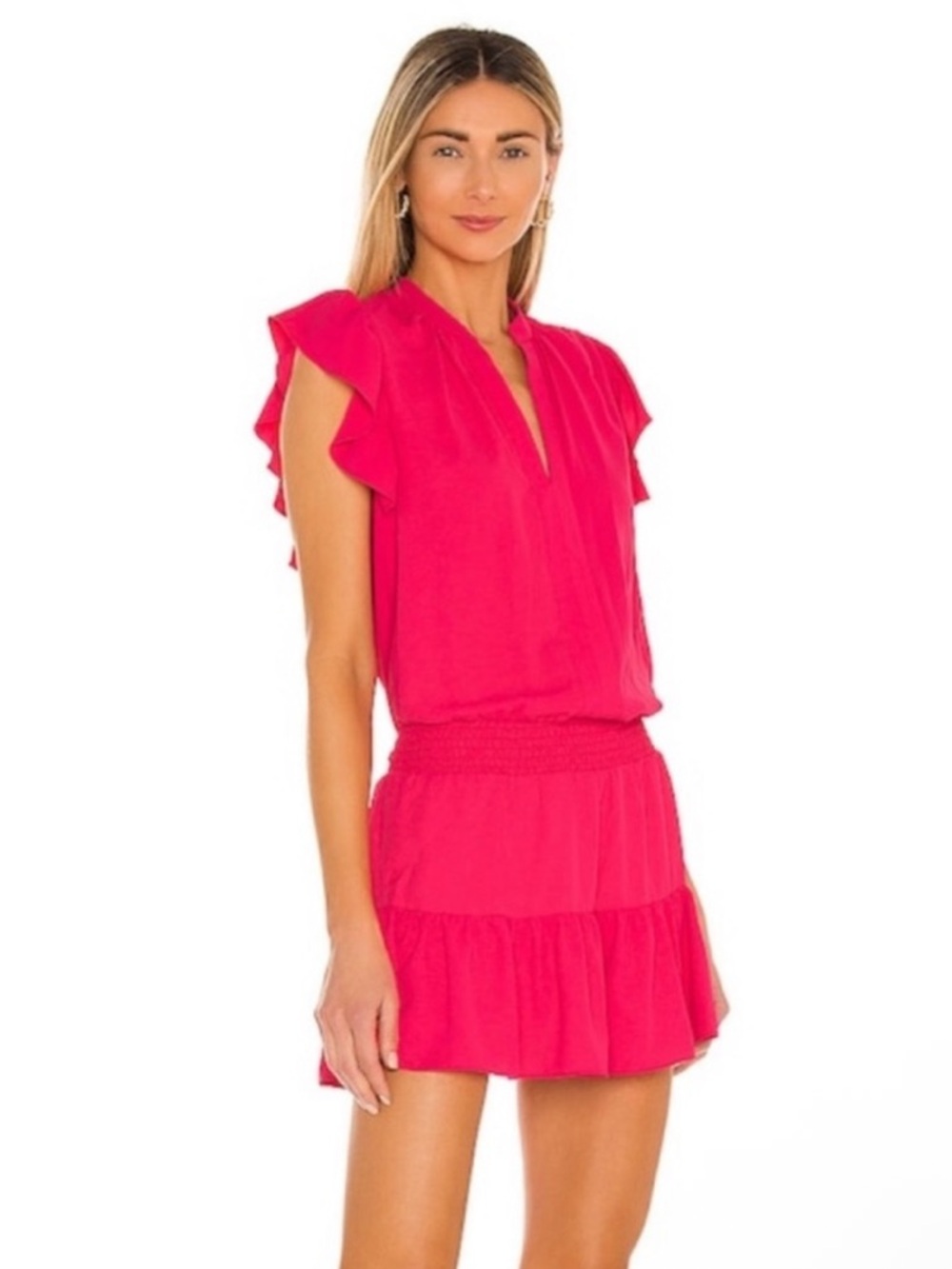 Amanda Uprichard Lela Romper pink
